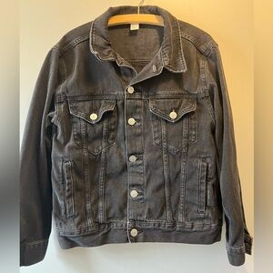 H&M black denim jacket